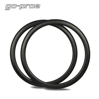 

Go-proe 700c Carbon Fiber Dimple Rim 45mm Depth 25mm Width Clincher Golf Finishing Rims For Bicycle Race Road Bike Wheels