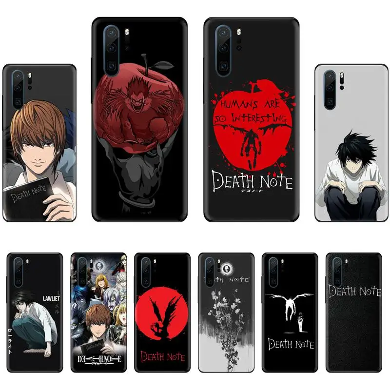 Чехол для мобильного телефона Manga Death Note Huawei P 9 8 10 40 Mate 30 Honor 8A 20 20s 9x nova 6se 5t Y9s PSMART lite