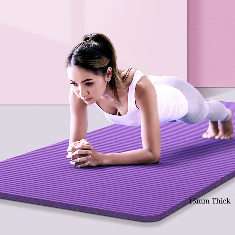 Non Slip Yoga Mat Carpet Pilates Gym Sports Wear-resistant Fitness Exercise Pads 