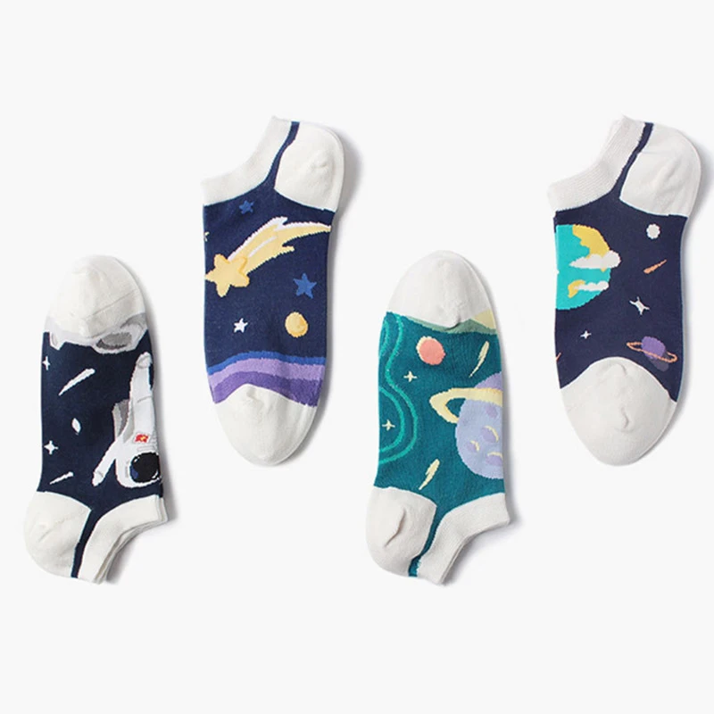 Новый 2020 сезон: весна-лето хлопковые носки Женская стильная футболка с