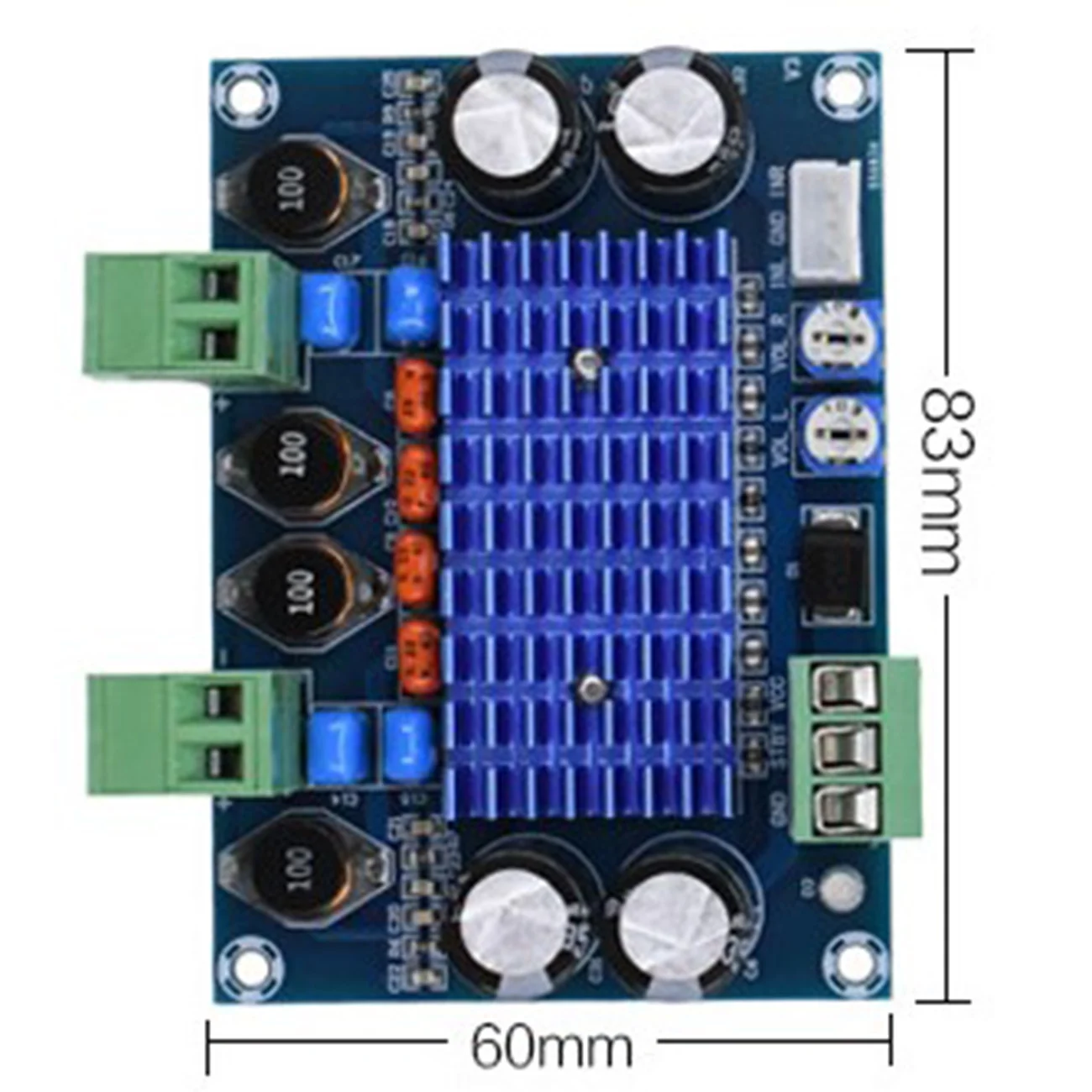 TPA3116 2,0 высокомощный цифровой аудио усилитель TPA3116D2 DC 8 V-28 V 2*120 W шасси специальный штекер-в HIFI усилитель мощности плата