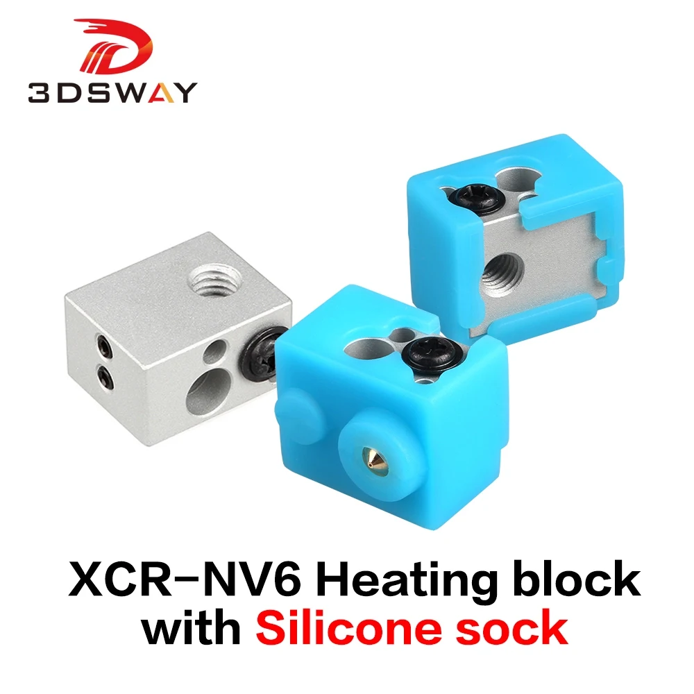 3DSWAY 3D принтеры часть XCR NV6 нагревательное устройство с силиконовым носок 0 4 мм