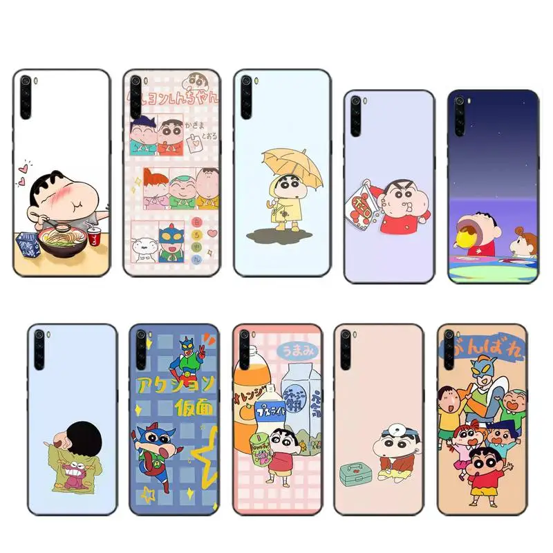 Милый чехол Crayon Shin-Chan футляр для xiaomi note max mi 3 7 8 9se 10por Redmi 7a 8t 9 10 pro lite Чехлы |