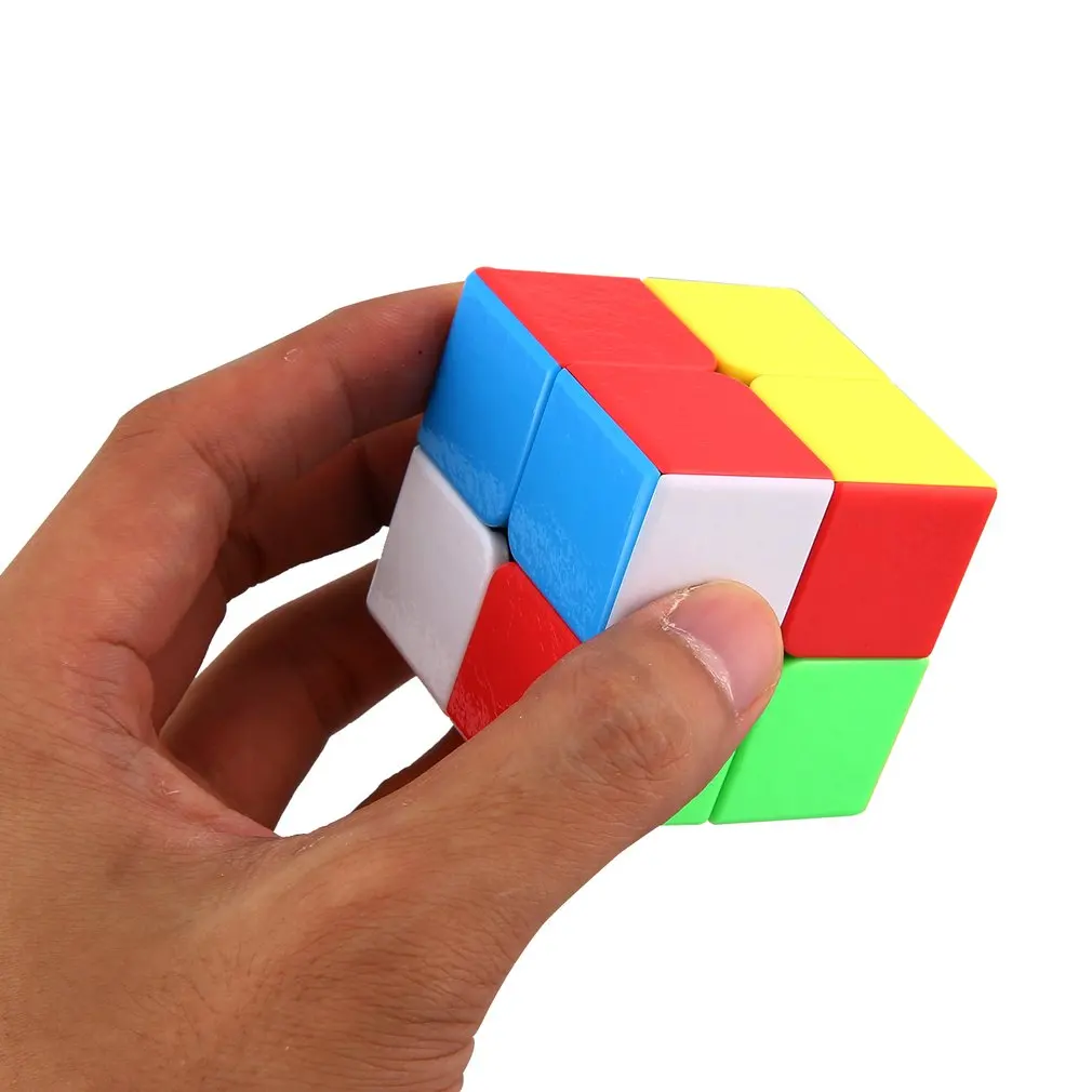 Классические игрушки 2x2x2 5 см скорость для красочный магический куб головоломка Cubo Magico наклейка для детей обучающая игрушка