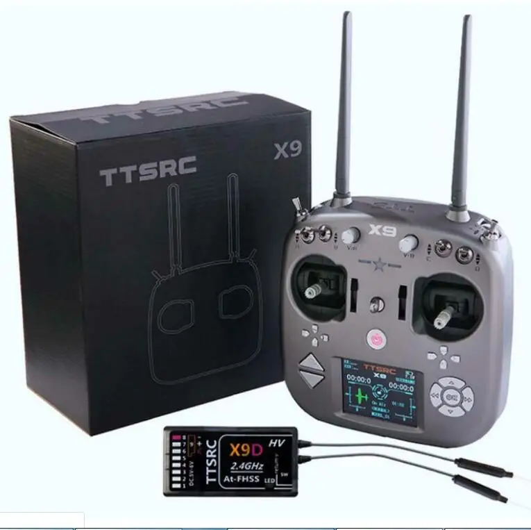 

TTSRC X9 Remote Control 2.4G 9CH Transmitter Receiver R9D for RC Airplane Drone