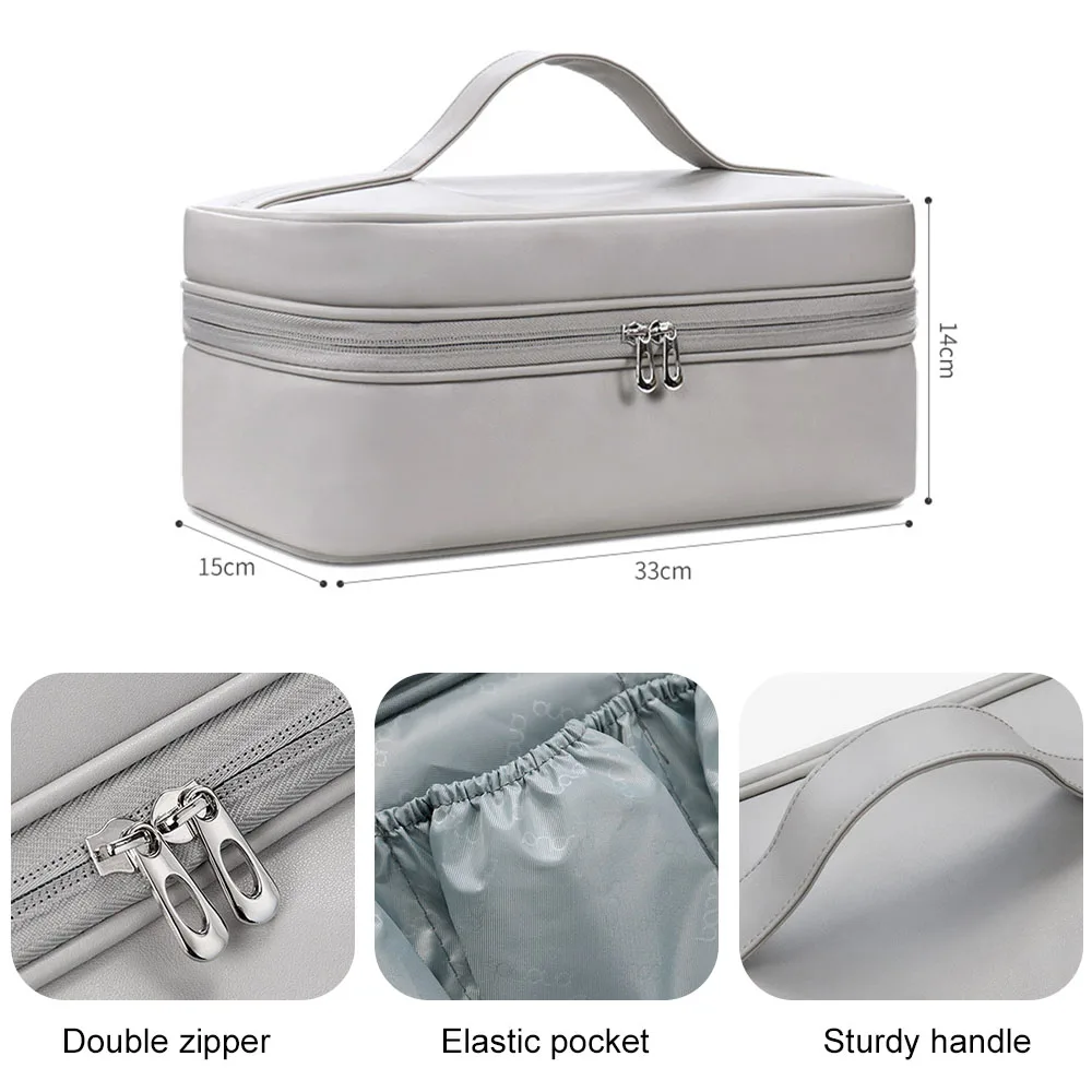 Bolsa de Armazenamento de Couro pu para Dyson Airwrap Supersonic Impermeável Secador Case Capa Case de Viagem Portátil Secador de Cabelo - Image 4