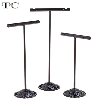 

3pcs/lot Stainless Steel Tree T Bar Earrings Stand Holder Jewelry Rack Display Organizer Storage Showcase