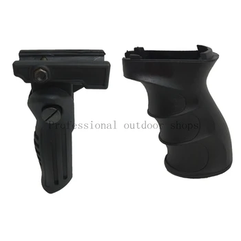 

TOtrait Tactical AK47 Vertical Grip ABS Handle Foregrip 20mm Rail Pistol Rifle Grip Picatinny Hunting Accessories Set