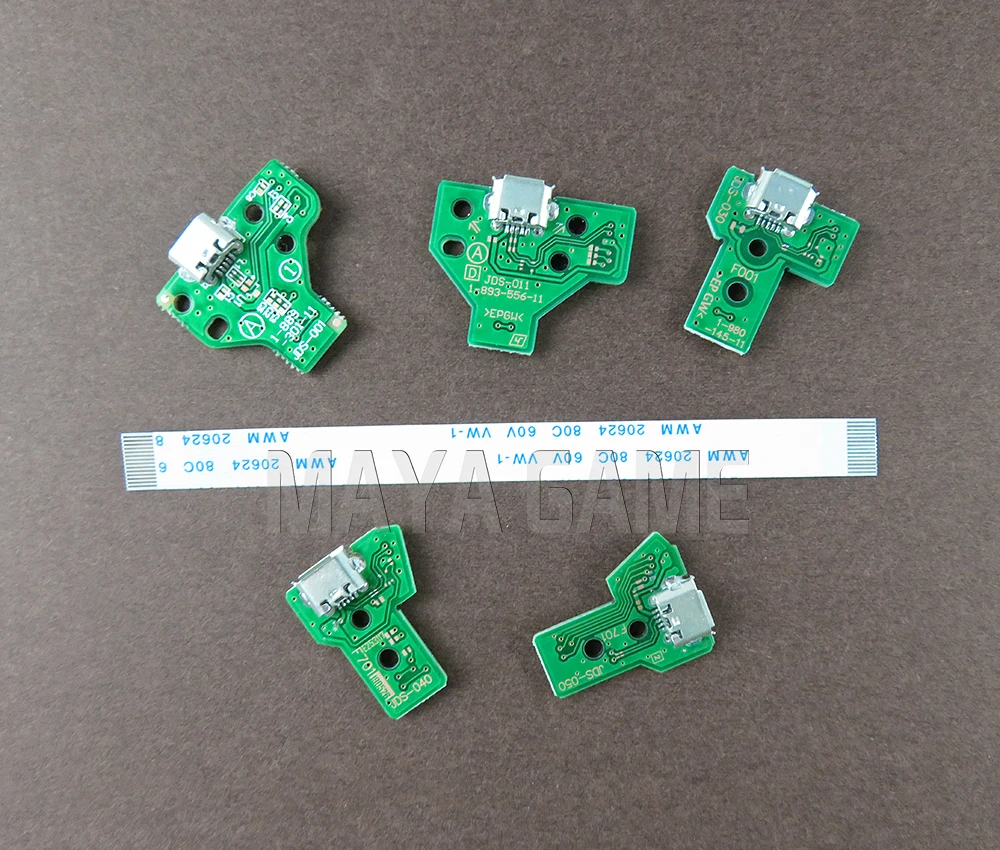 Зарядное устройство черз порт USB гнездо на плату цепи JDS 001 011 030 040 050 с ленточным кабелем для Playstation 4 PS4 Pro контроллер 50 наборов