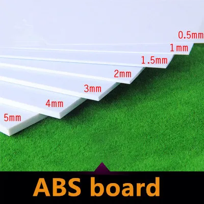 Wiking ABS Толщина 200 мм x 300 стирольные листы белые новые большие пропорции|Наборы для
