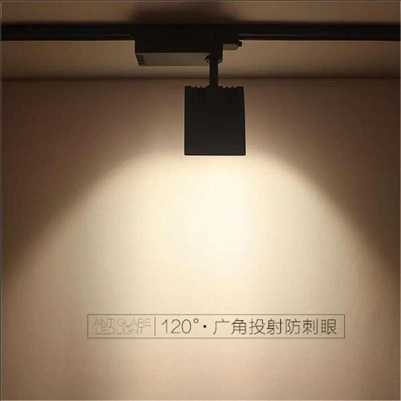 상점용 LED 트랙 조명, 스포트라이트 레일 램프, 2 3 4 와이어, 20W, 30W, 40W, 8PCs/로트