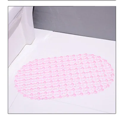 all pink Противоскользящий коврик для ванной комнаты безопасный коврик для ванной комнаты пластиковый красочный точечный Массажный коврик нескользящий коврик для ванной 38x68 см коврик для ванной - Цвет: all pink
