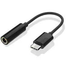 AMS-USB C до 3,5 мм Кабель-адаптер для наушников/наушников, Тип C 3,1 штекер-3,5 мм женские стереонаушники Aux Connec