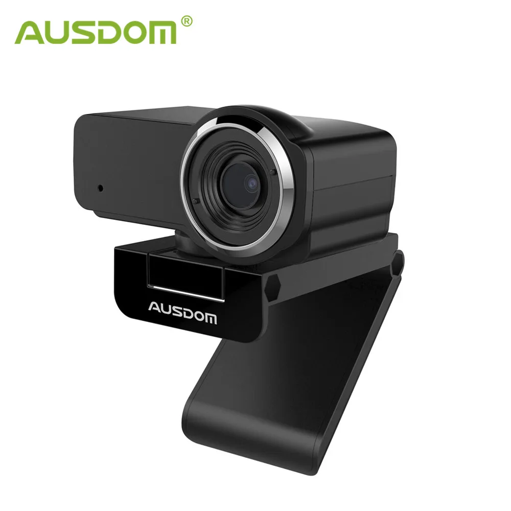 AUSDOM AW635 HD 1080P Веб камера с Шум микрофон функцией шумоподавления ПК веб для
