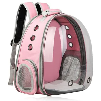 

Pet Cat Backpack Small Dog Carrying Cage Outdoor Travel Comfortable Breathable Puppy Kitten Extensible Carrier Backpack