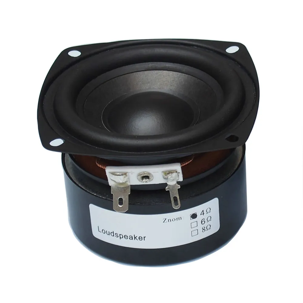 1Pc Subwoofer Hifi Sound Design 3 "25W Woofer Speaker 4 8 Ohm Subwoofer Audio Sound Speaker Bass Altoparlante Rotondo Per Av Diy D