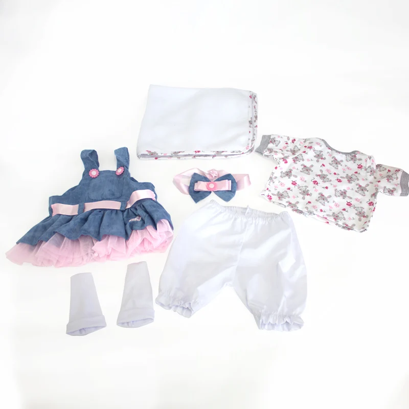 KAYDORA 20-22 дюймов милая кукла реборн принцесса одежда подходит для 50-57 см Bebe Reborn Малыш красочные наряды Аксессуары Юбка - Цвет: 20-22 inch