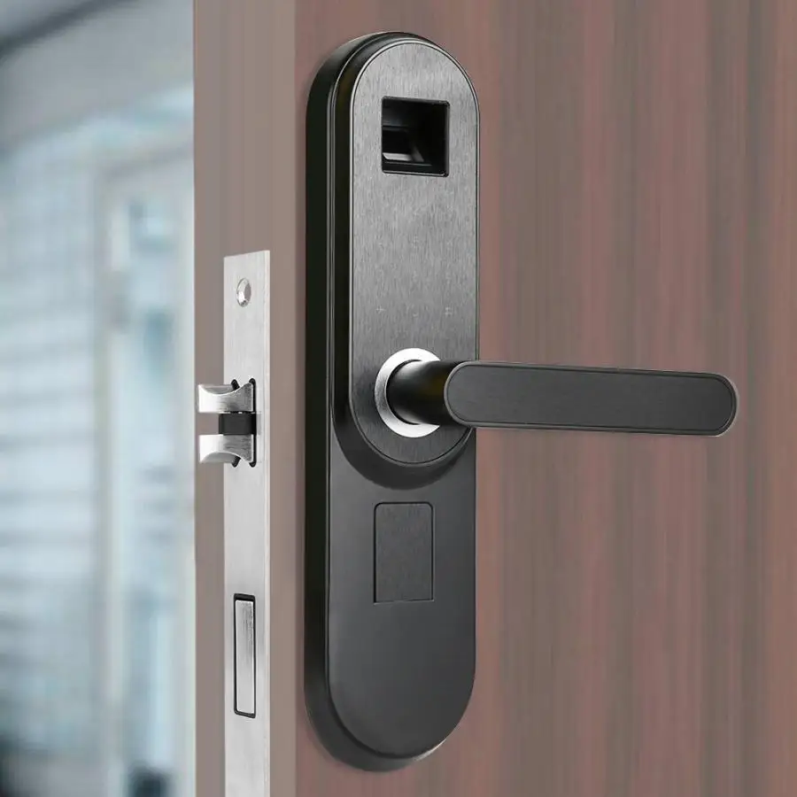 

Indoor Security Smart Fingerprint Password Lock for Home Office Black
