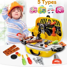 Портативный чемодан игрушки Инструмент Кухонные косметические медицинские Juguetes мальчик девочка Обучающие ролевые игры игрушки для детей багажная коробка