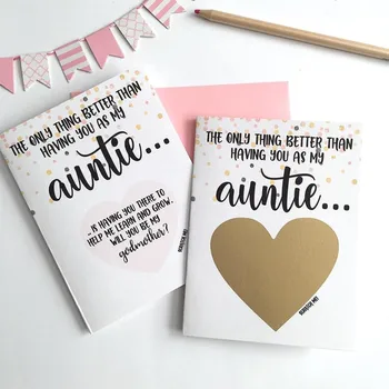 

print any language Godmother Proposal Scratch Off Card,custom Godfather Proposal Scratch Off Card,Godparents card,Baptism
