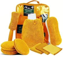 

9 Piece/set Car Wash Cleaning Tools Kit Auto Care Automotiva Sponge Towel Brush Waxing Clean Detailing Auto Accessories