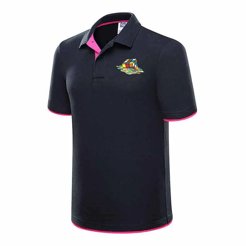 New 2019 Color Rubik's Cube Summer Polo Shirts Men Cotton Short Sleeve Breathable Anti-Pilling Brand polos para hombre Plus Size New 2019 Color Rubik's Cube Summer Polo Shirts Men Cotton Short Sleeve Breathable Anti-Pilling Brand polos para hombre Plus Size
