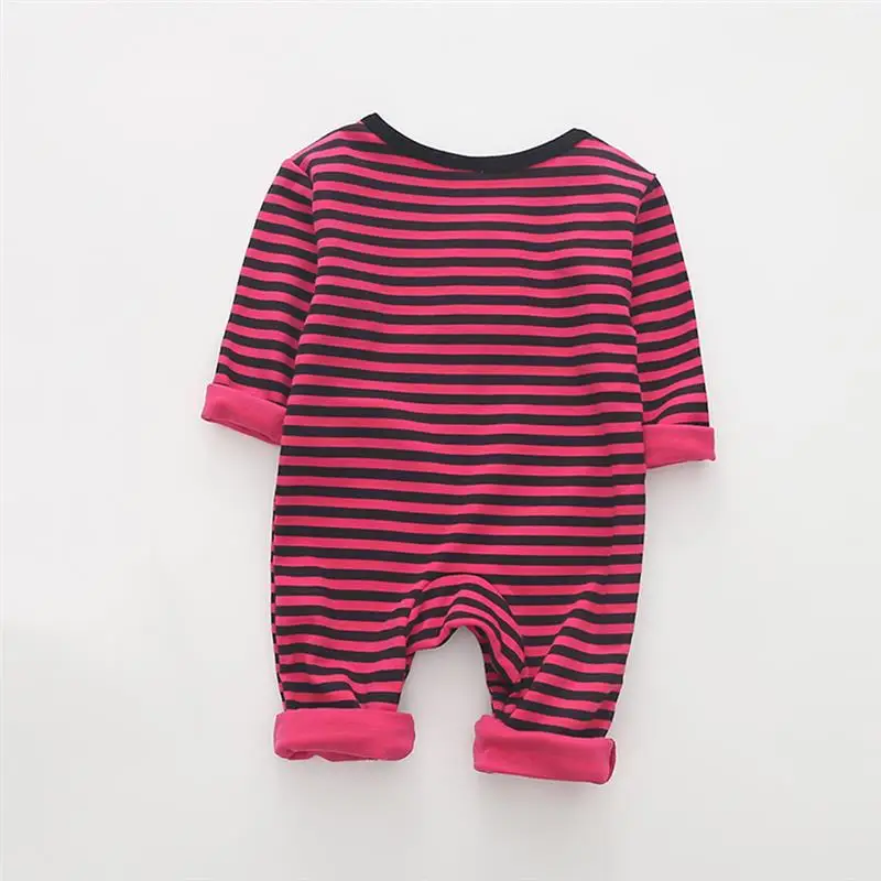 Новая зимняя одежда для маленьких мальчиков, девочка Onesies, Детские хлопковые Ползунки Комбинезон для Хэллоуина с длинными рукавами и тыквой, Детский костюм для 0-24 месяцев