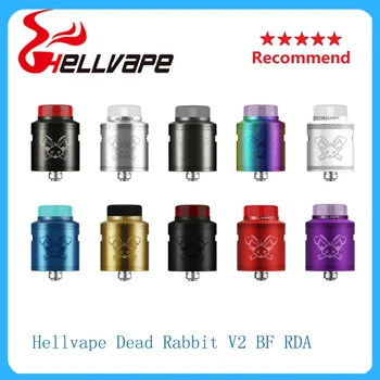 

New arrival Hellvape Dead Rabbit V2 BF RDA Tank support single/dual coils with 510 connection electronic cigarette vape tank