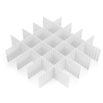 

Drawer Dividers,Adjustable Drawer Clapboard Partition Divider Cabinet DIY Grid Storage Organizer