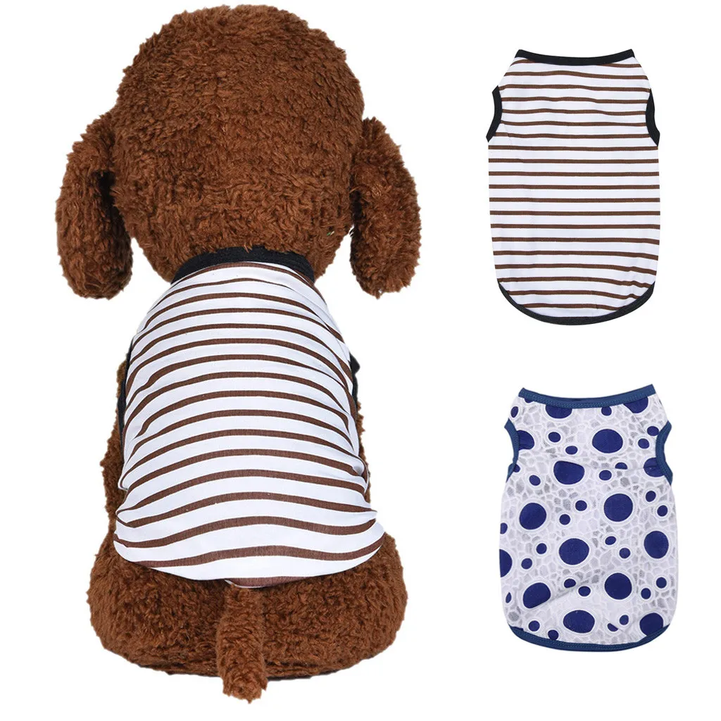 New Pet Dog Vest Summer And Autumn Fashion Pattern Comfortable Cat Clothing Pet clothes Fashion Pet Vest breathable Pet Vest