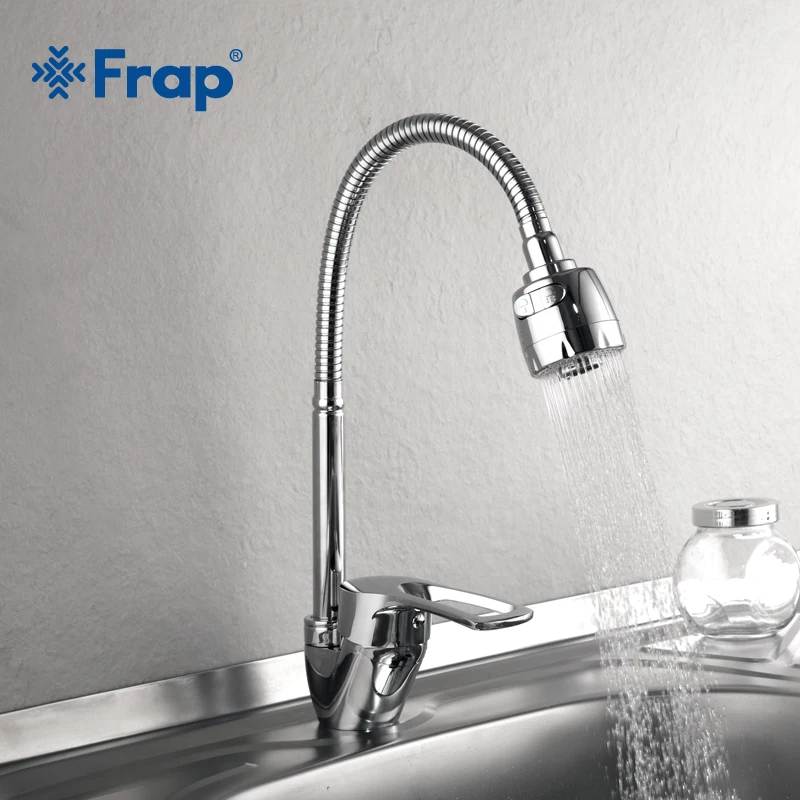 Frap 1 SET nueva llegada cocina grifo mezclador grifo frío y caliente grifo de cocina grifo de agua de un solo agujero de aleación de Zinc de torneira cozinha F43701-b