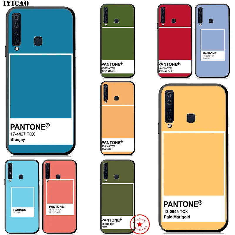 IYICAO Pantone Cute Soft Case for Samsung Galaxy A9 A8 A7 J6 A6 Plus 2018 A3 A5 2016 2017 Silicone TPU |