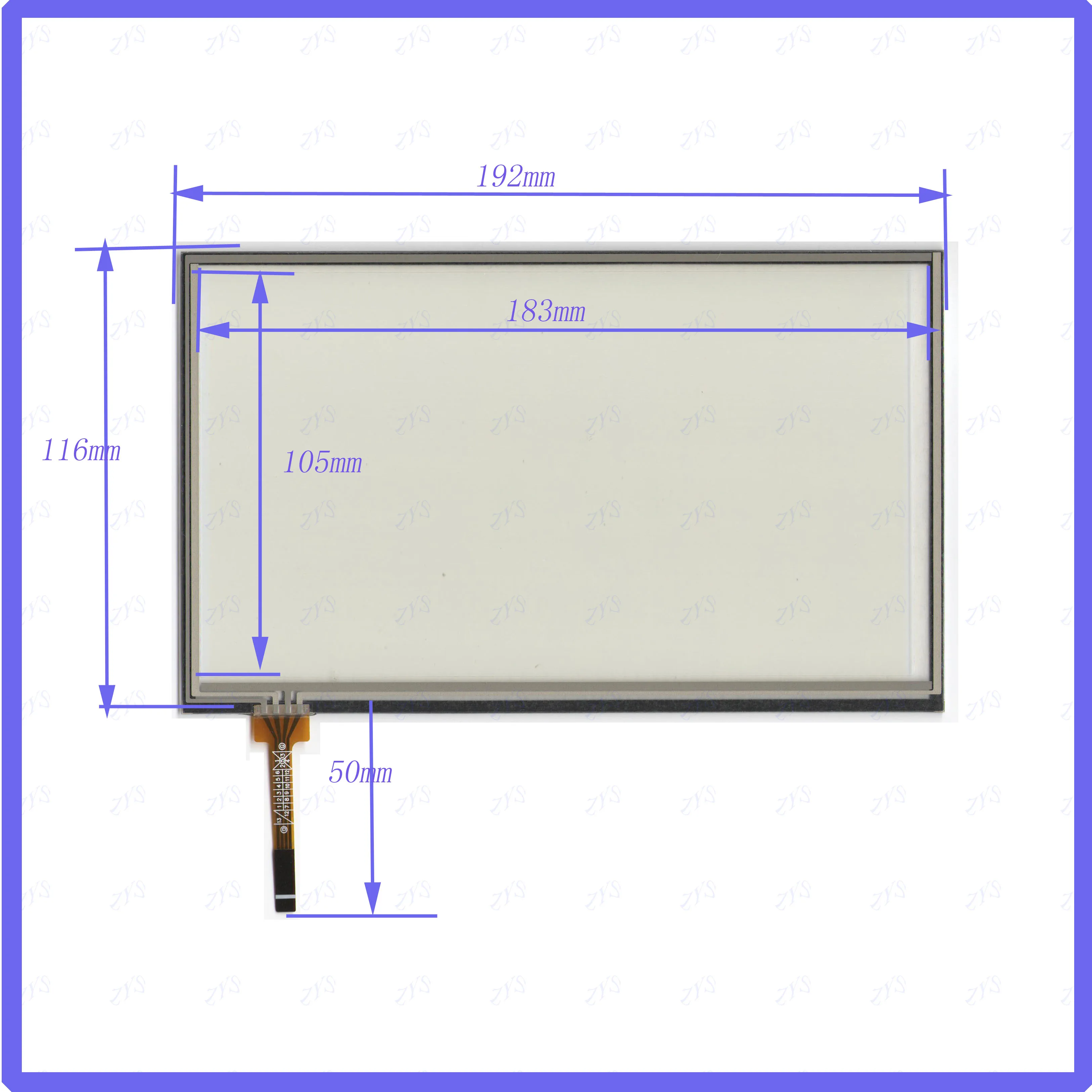 

2PCS/LOT 193*117mm For Car DVD touch screen panel this is compatible TouchSensor FreeShipping