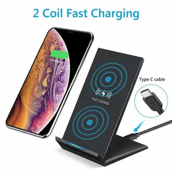 

15W Qi Wireless Charger for Samsung S9 S10 Iphone 11 Pro X Xs Max for Xiao Mi Mi 9 Huawei p30 Pro Fast Wireless Charger Stand