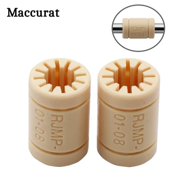 

8PCS RJMP-01-08 Solid Polymer LM8UU Linear Bearing Solid Plasticr Bearing 8mm Shaft Reprap Medel For 3D Printer Parts