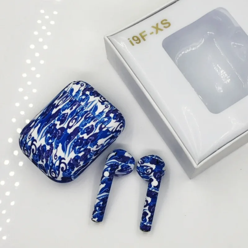 I9s Tws Беспроводные наушники с красочным рисунком спортивные наушники bluetooth-гарнитура с зарядным чехлом для мобильного телефона