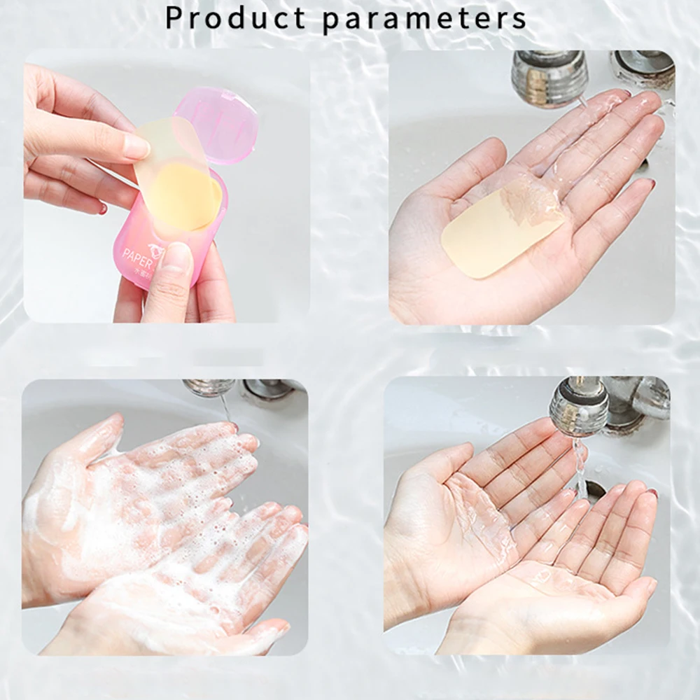 Lot De 20 Boîtes De Papier Savon Jetable - Pour Voyages, Camping, Randonnée - Pratique Et Hygiénique