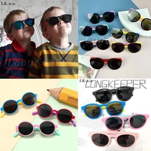 Großhandel 30 teile/los Kinder Polarisierte Sonnenbrille TR90 Jungen Mädchen Sonnenbrille Silikon Sicherheit Geschenk Für Kinder Baby Brillen Gafas