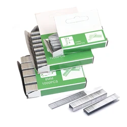 Agrafes de 4 tailles de clous de pistolet en acier inoxydable, Type T, Type de porte, 1008F, pour pistolet à ongles électrique, agrafeuse de meubles, outils à ongles 