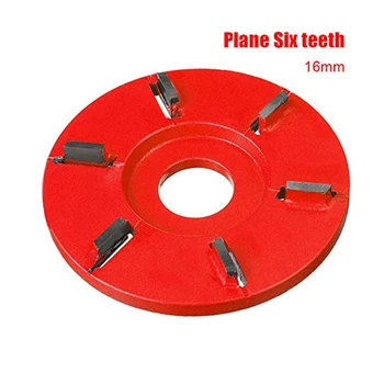 

90mm Diameter Wood Carving Disc 16mm Bore Six Teeth Woodworking Turbo Tea Tray Digging Tool Milling Cutter for Metal Polishing