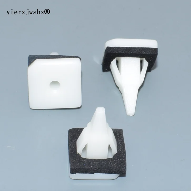 Yierxjwshx 100/300/500 шт POM белый SideAir плотины Винт Втулка#8 Винт Размеры automtoive зажимы и пластиковый фиксатор