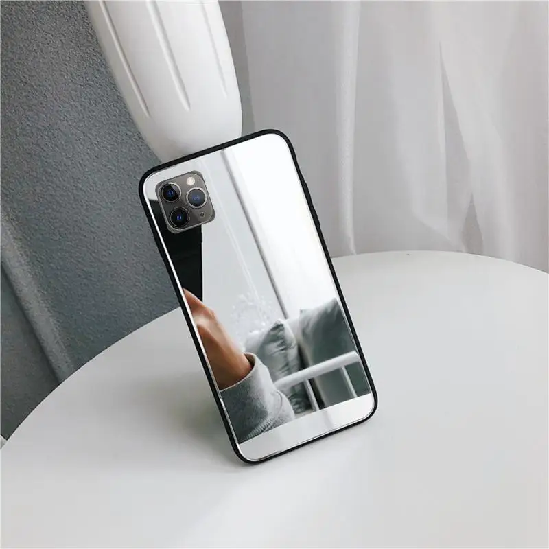 Косметический зеркальный чехол для телефона iphone 11 Pro Max 11Pro 10 X XS XR 7 8 6 Plus 6s роскошный блестящий мягкий чехол из ТПУ