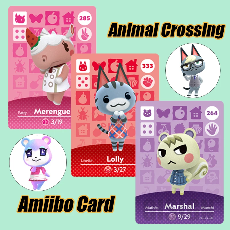 

Lolly Animal Crossing Amiibo New Horizons Game Card For NS Switch 3DS Game Card Set NFC Cards Hot Villager Merengue