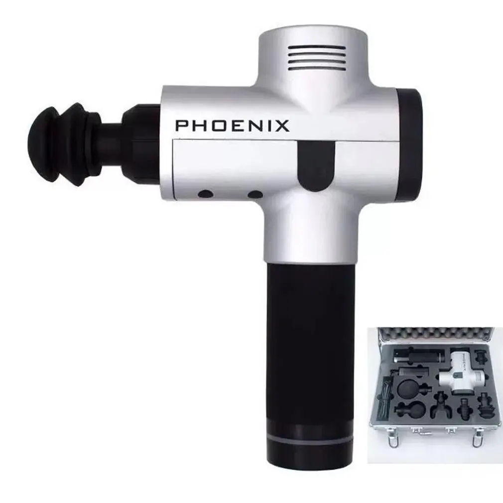 

Upgrade LED Massager Gun Muscles Relaxing Athlete Sports 4 Heads 4 Speeds DROPSHIPPING