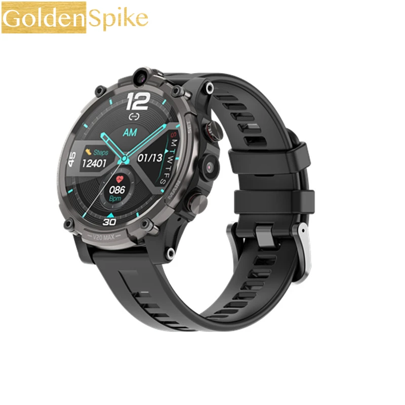 GOLDENSPIKE Android 8.1 Smart Watch Phone 4G Network Wifi 1.6 Inch Full Round Touch Screen Smartwatch Men Camera Video Calls GPS |