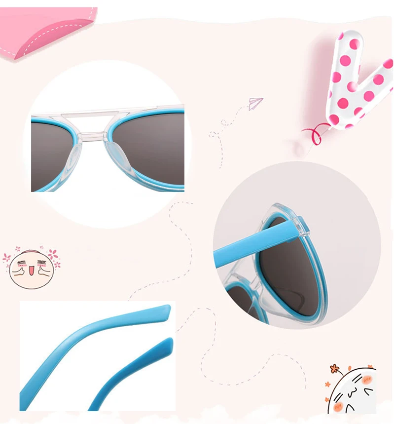 2 boys girls sunglasses