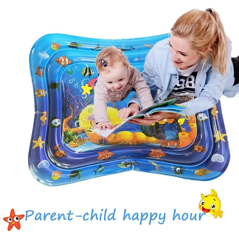 Water spray pad baby water pad inflatable water pad marine life mat ice pad baby inflatable pat music water pa