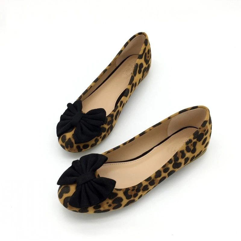 leopard ballerina flats