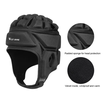

Winter Football Goalkeeper Helmet Roller Skating Snowboard Hat Cycling Headguard Skiing Snowboard Helmet Protecting Sports Hat