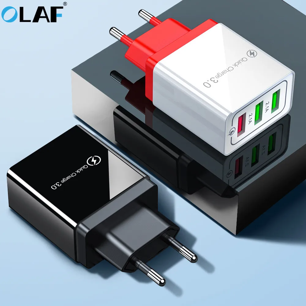 Quick Charge 3 0 USB зарядное устройство европейская вилка настенный мобильный телефон